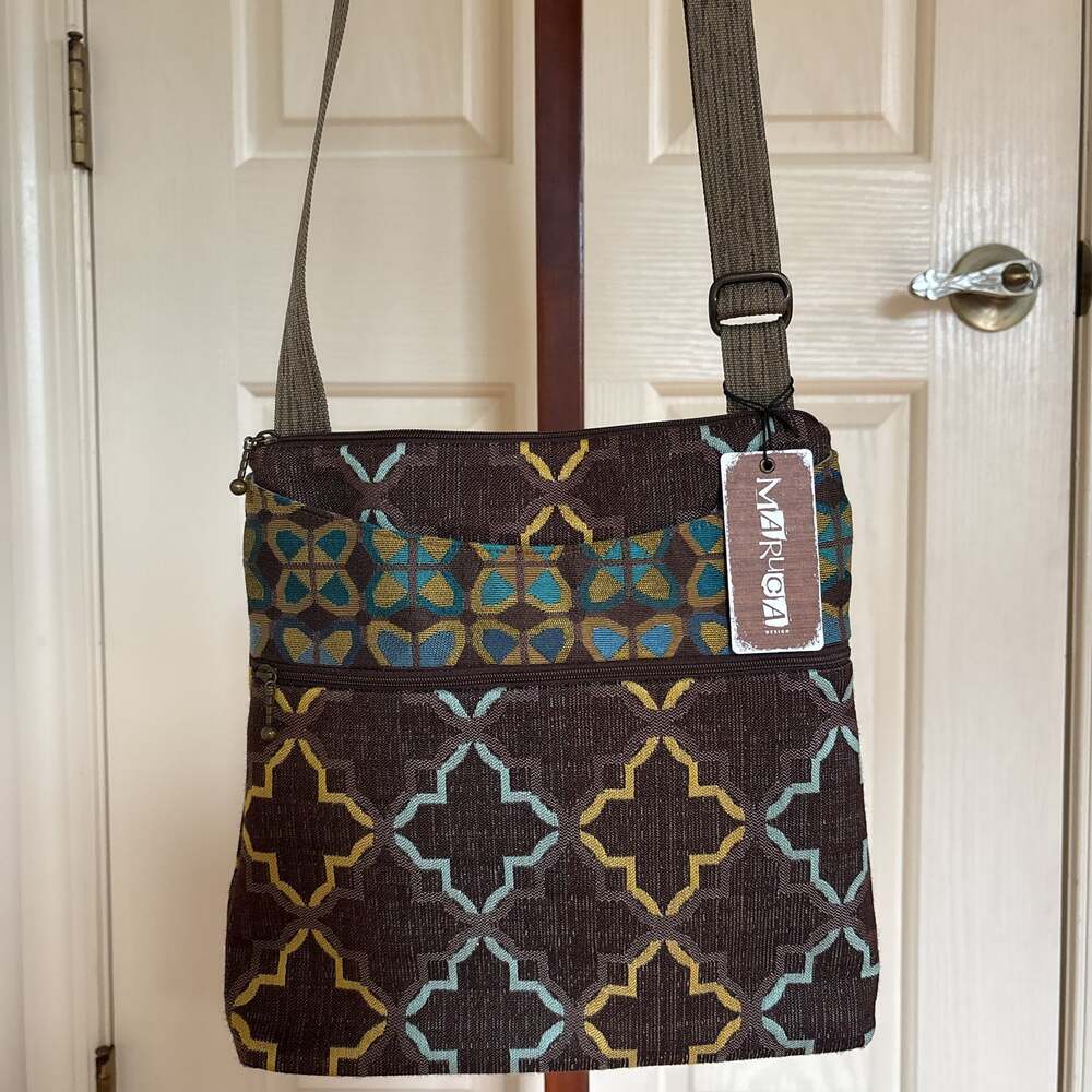Maruca Design Crossbody Bag - Geometric Pattern, New with Tags